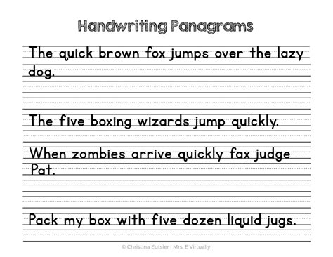 2nd Grade Handwriting Worksheets