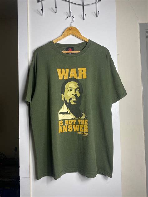 Vintage Vintage Marvin Gaye War Is Not Answer Zion Tshirt Grailed