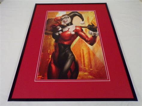 Harley Quinn Framed 16x20 Poster Display Dc Comics Artgerm Comic