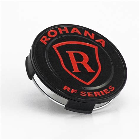 RFX Center Cap   Gloss Black   Red   Rohana Wheels