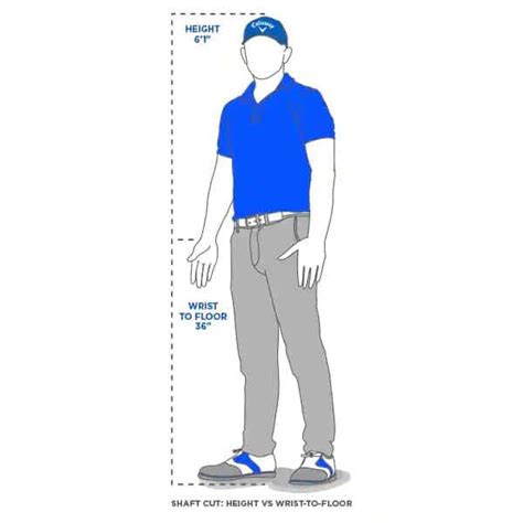 Proper Golf Club Length Complete Golf Club Size Guide And Chart