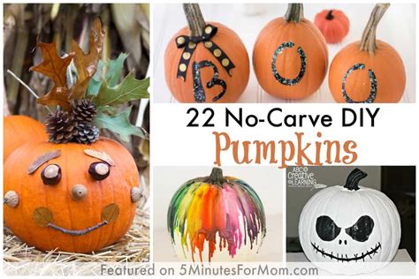 22 No Carve Diy Halloween Pumpkins