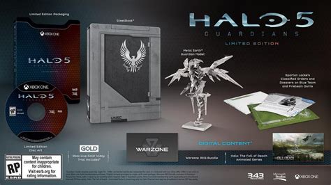Halo 5 Guardians Contenido De Las Ediciones Limitada Y Coleccionista