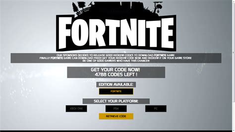 Get any fortnite skin for free! Fortnite Redeem Code Download PS4 Xbox One PC - Fortnite