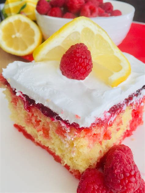 Lemon Raspberry Poke Cake Modern Meal Makeover