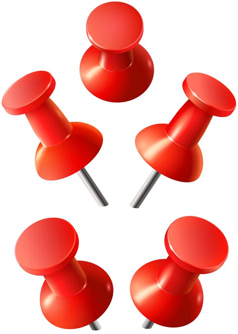 Red Push Pins Png Clip Art Image Gallery Yopriceville