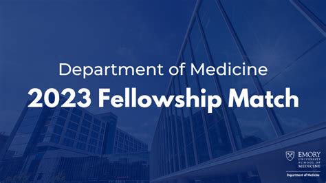 Department Of Medicine 2023 Fellowship Match Results Emory Daily Pulse