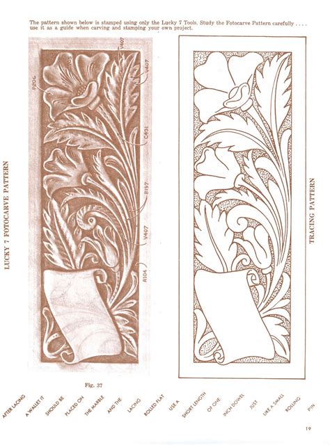 Beginner Printable Leather Tooling Patterns