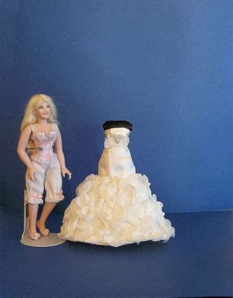 1 12 scale dollhouse miniature wedding dress etsy etsy wedding dress dresses taffeta dress