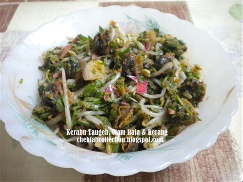 Cara menyediakan nasi kerabu : Alaaahaiii..CheKiah: KERABU TAUGEH BERSAMA ULAM RAJA DAN ...