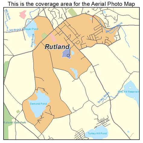 Aerial Photography Map Of Rutland Ma Massachusetts
