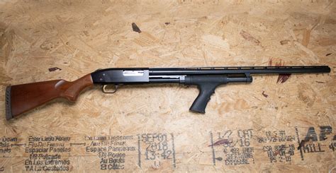 Mossberg A Gauge Police Trade In Shotgun With Fore End Vertical Grip And Shellholder