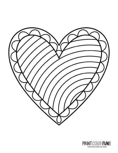100 Printable Heart Coloring Pages A Huge Collection Of Hearts For