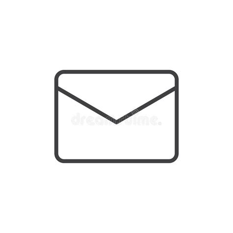 Envelope Message Line Icon Outline Vector Sign Linear