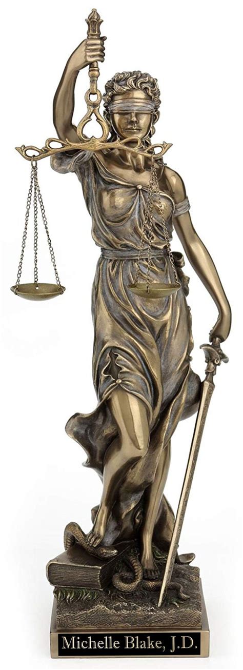 Blind Lady Justice Statue Greek Statue Bronze Statue Office Etsy