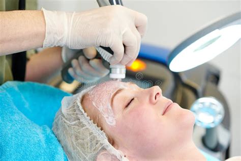 Laser Cosmetology Treatment Stock Image Image Of Cosmetologist Person 53282015