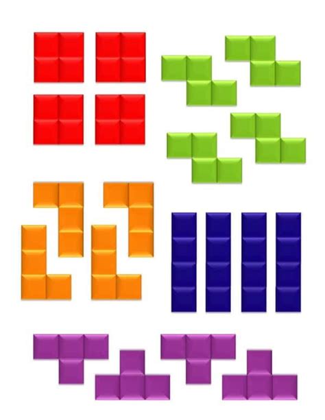 Printable Tetris Board Game Artofit