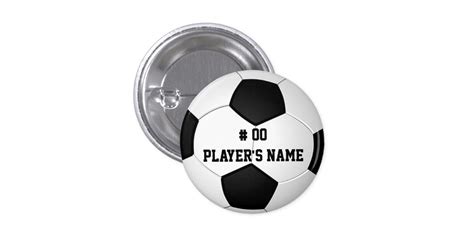 Personalized Soccer Pins With Your Text Or Delete