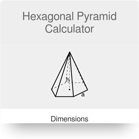 42 Hexagonal Pyramid Surface Area Calculator Mirhankaisie
