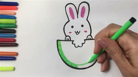 Como Desenhar Um Coelhinho Fofo Kawaii Passo A Passo Youtube