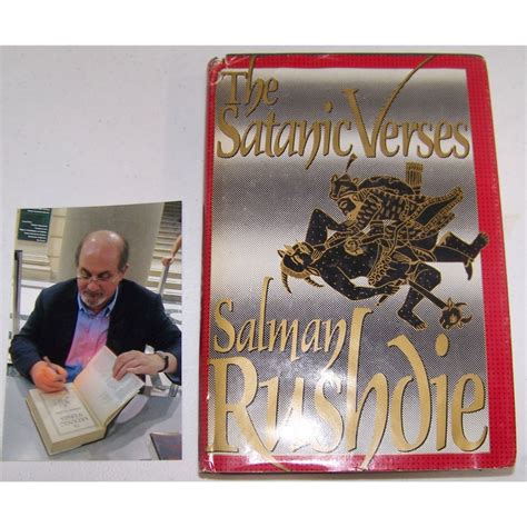 Salman Rushdie Hand Signed Book The Satanic Verses