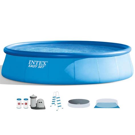 Intex 26175eh Easy Set 18 Ft Round X 48 In Deep Inflatable Pool With