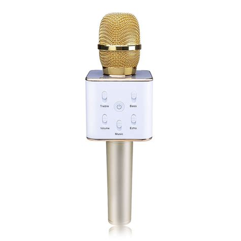 Q7 Portable Wireless Bluetooth Karaoke Mic Player Speaker Ktv