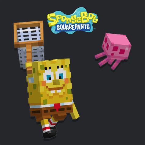 Artstation Minecraft X Spongebob Characters