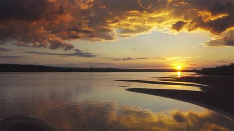 Landscape With Sunset Over River By Kokhanchikov Videohive