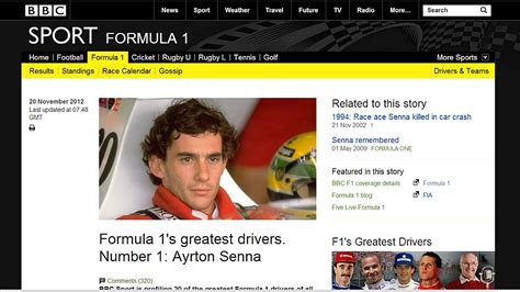 Bbc Elege Ayrton Senna O Melhor Piloto De Todos Os Tempos Placar O