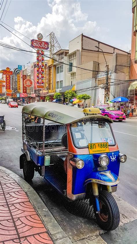 Tuk Tuk In Chinatown Bangkok Editorial Stock Image Image Of Tourism