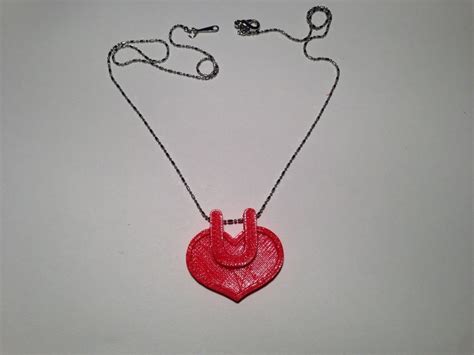 3d Printed Necklace Love Style 2 By Aoyou3d Pinshape
