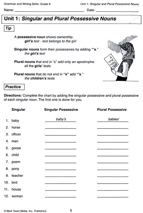 Possessive Pronouns Worksheet 5th Grade | Education Worksheet Template