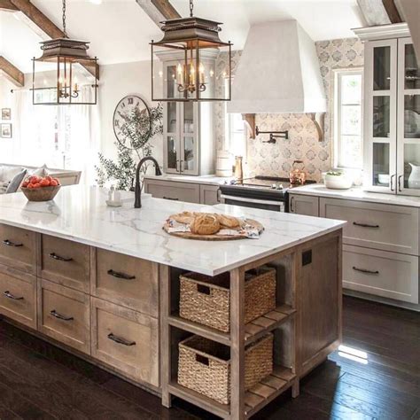 We're absolutely in love with it and have even noticed a significant shift in the amount of cooking we do with such a large, open. 14 Rustic Kitchen Island Ideas Keeping it Earthy and Charming! | Trendy farmhouse kitchen ...