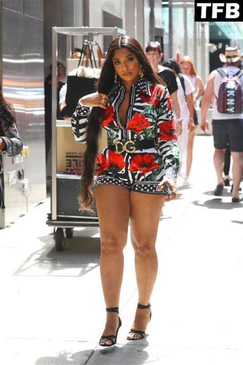 Ashanti Wears A Colorful Dolce And Gabanna Romper At Good Morning America