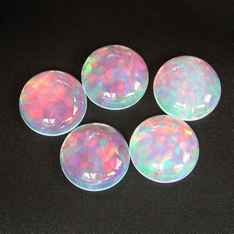 Gilson Created Opal Crystal 12mm Rounds