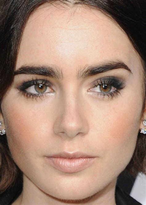 Close Up Of Lily Collins At The Saint Laurent Fall 2016 Show Lily