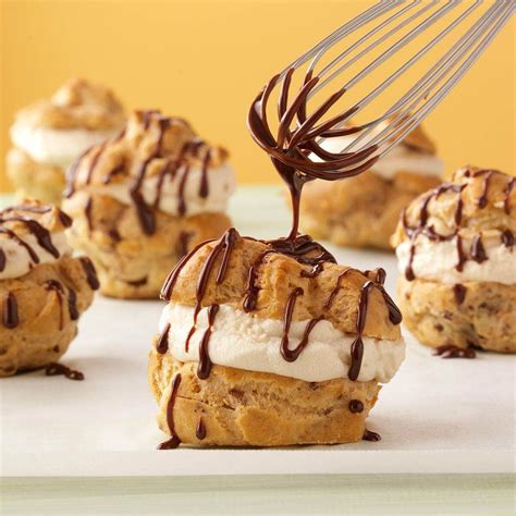 For cream puffs and profiteroles, use wilton 1a piping tip. Java Cream Puffs Recipe | Taste of Home