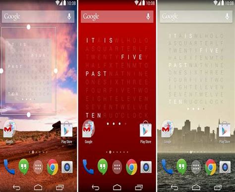 Slide the clock to a home screen. Holo Text Clock Android App - Add Unique Features to Home ...