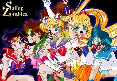 Happy Halloween The Sailor Scouts Are Now All Zombiefied The Perfect
