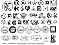 Kosher symbols this is by no means a complete list of kosher symbols, but just the most commons ones. Kosher Symbols - Kosherquest.org - Online Kashrus Information