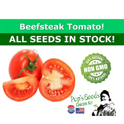 Beefsteak Tomato Seed Packs Organic Beefsteak Tomato Seeds Etsy