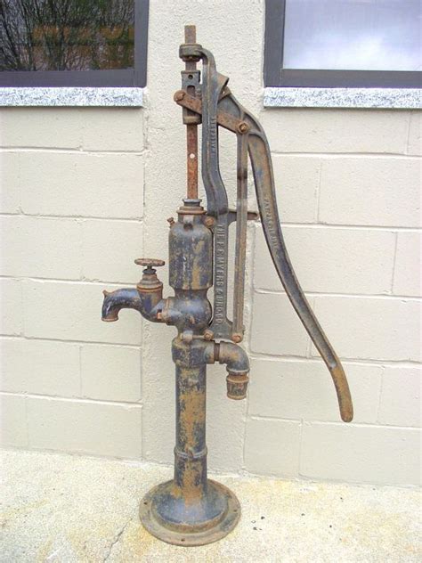 Antique Tall Cast Iron Industrial Well Pump F E Myers Etsy Well Pump Cast Iron Antiques
