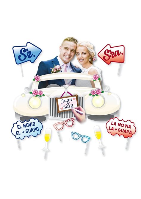 Como dicen, el detalle original pack para photocall con 12 accesorios diseñados sobre cartón de alta calidad y palitos de. Marco photocall boda con accesorios por sólo 5,95 ...