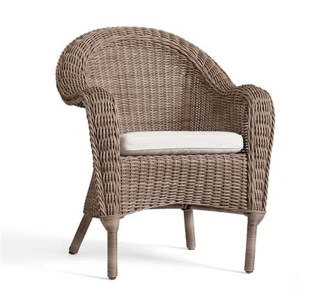 To order in light gray fabric, order the c161wbo antilles arm chair cover. Torrey All-Weather Wicker Roll Arm Dining Chair, Natural ...