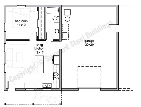 Barndominium Floor Plans 1 2 Or 3 Bedroom Barn Home Plans