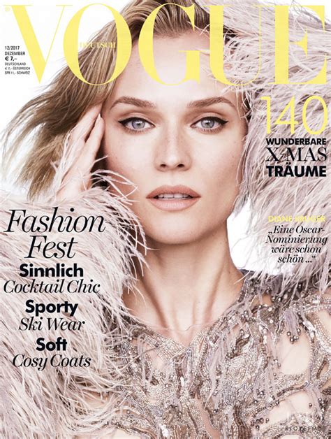 Cover Of Vogue Germany With Diane Heidkruger December 2017 Id44274