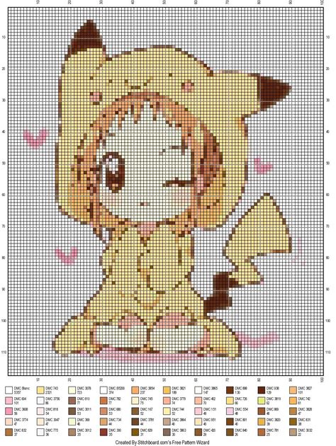Cute Chibi Anime Pixel Art Grid Doce Espera Doce