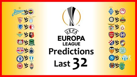 Europa league match predictions & betting tips each and every week including statistical form guides and odds comparison for every game. 2019 Europa League Predictions - Last 32 (2nd Leg) - YouTube
