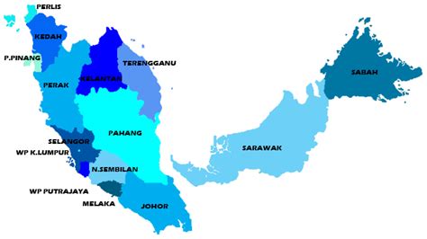 Melabel peta semenanjung malaysia etiketli çizim. Tanah Melayu Malaysia
